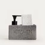 Диспенсър за течен сапун HOMLA LUTRA 16x14.5 см, черен