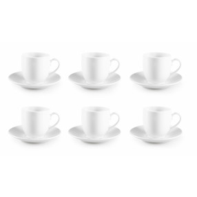 Сет чаши за еспресо 6 бр.  EXCELSA SIMPLE WHITE