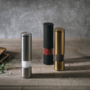 Мелница за сол или пипер S&P SPICE, черен