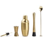 Сет за коктейли 5 бр. S&P BAR, златист