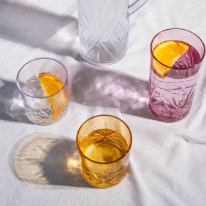 Сет чаши 4 бр. - пластмаса S&P COSTA 650 мл., розов