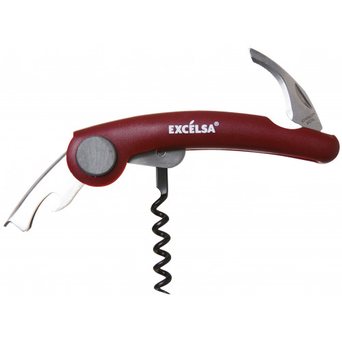 Тирбушон - комбиниран EXCELSA ENOTEQUE, червен