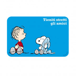 Подложка за хранене EXCELSA PEANUTS, син