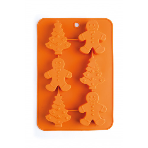 Форма за кексчета ЕXCELSA SANTA CLAUS, оранжев