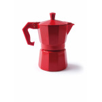 Кафеварка за 3 чаши кафе EXCELSA CHICCO COLOR, червен