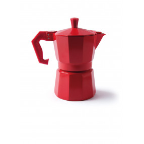 Кафеварка за 3 чаши кафе EXCELSA CHICCO COLOR, червен