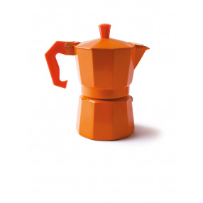 Кафеварка за 3 чаши кафе EXCELSA CHICCO COLOR, оранжев