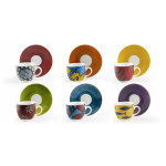 Сет чаши с чинии за еспресо 6 бр. EXCELSA AFRIKA 100 мл.