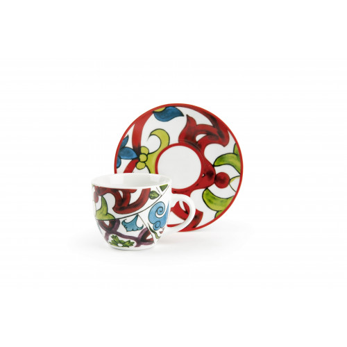 Сет чаши с чинии за еспресо 6 бр. EXCELSA LISBONA 100 мл.