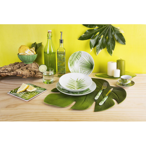 Сет чаши с чинии за еспресо 6 бр. EXCELSA FOLIAGE 100 мл.