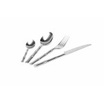 Прибори за хранене 24 части EXCELSA BAMBU, сребрист