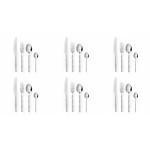 Прибори за хранене 24 части EXCELSA BAMBU, сребрист