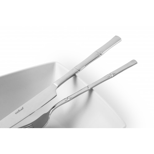 Прибори за хранене 24 части EXCELSA BAMBU, сребрист