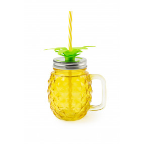 Чаша със сламка EXCELSA TROPICAL 520 мл., ананас