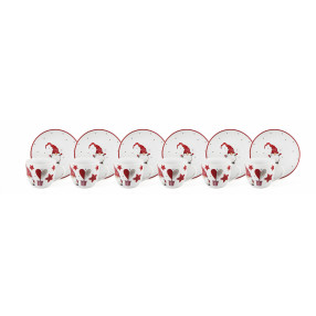 Сет чаши с чинии за еспресо 6 бр. EXCELSA GNOMO 70 мл