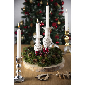 Свещник EXCELSA WHITE LIGHT 15 см.