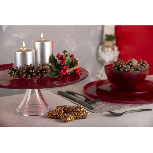 Чиния EXCELSA ARABESQUE RED 21 см.