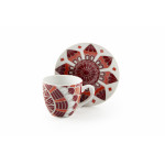 Сет чаши с чинии за еспресо 6 бр. EXCELSA MANDALA RED 120 мл.