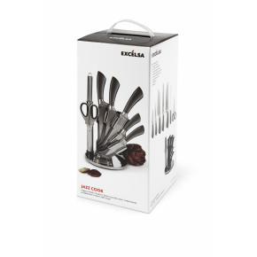 Сет блок за ножове EXCELSA JAZZ COOK 8 части