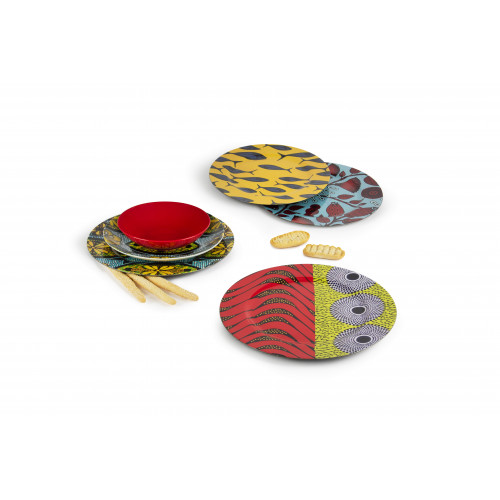 Сет пластмасови чинии 6 бр. EXCELSA AFRIKA 33 см.