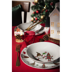 Покривка EXCELSA PANAMA COLOR 180x140 см., червен