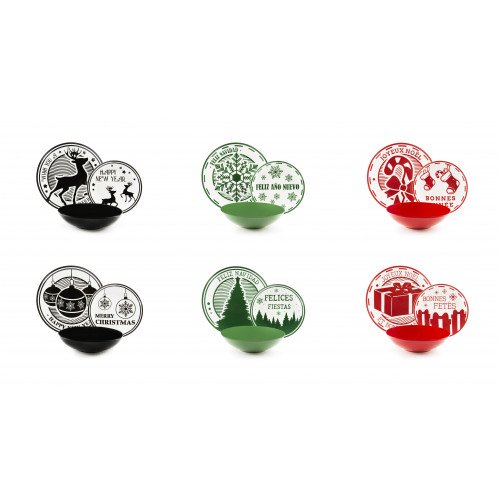 Сет чинии за хранене 18 части EXCELSA CHRISTMAS STAMP