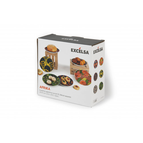 Сет десертни чинии EXCELSA AFRIKA 15 см.