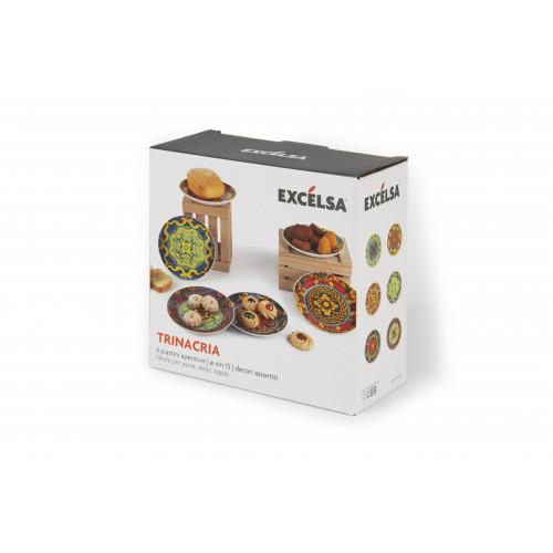 Сет десертни чинии EXCELSA TRINACRIA 15 см.