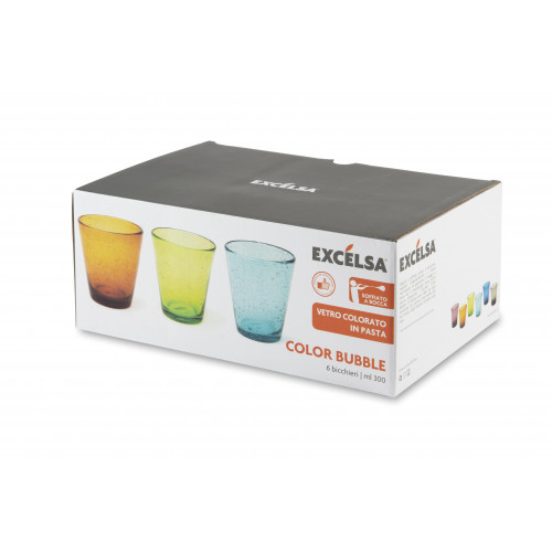 Сет чаши 6 бр. EXCELSA CC LOR BUBBLE  300 мл