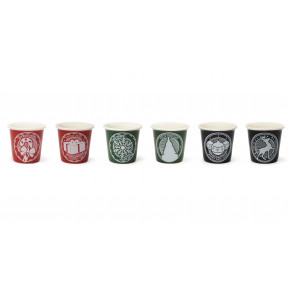 Сет чаши за кафе 6 бр. EXCELSA CHRISTMAS STAMP