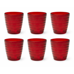 Сет чаши 6 бр. EXCELSA PORTO CERVO 270 мл., червен