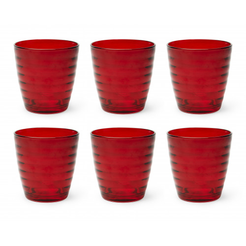 Сет чаши 6 бр. EXCELSA PORTO CERVO 270 мл., червен