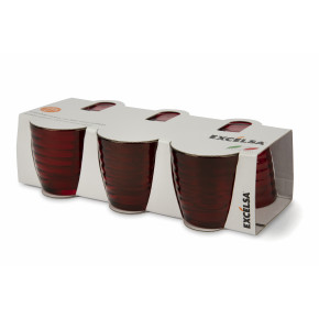 Сет чаши 6 бр. EXCELSA PORTO CERVO 270 мл., червен