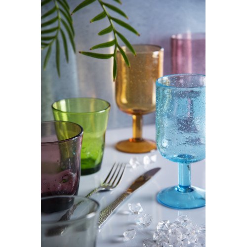 Чаши за вино 6 бр. EXCELSA COLOR BUBBLE 390 мл.