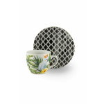 Сет чаши с чинии за еспресо 6 бр. EXCELSA TROPICAL CHIC 100 мл.