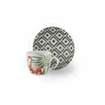 Сет чаши с чинии за еспресо 6 бр. EXCELSA TROPICAL CHIC 100 мл.