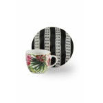 Сет чаши с чинии за еспресо 6 бр. EXCELSA TROPICAL CHIC 100 мл.