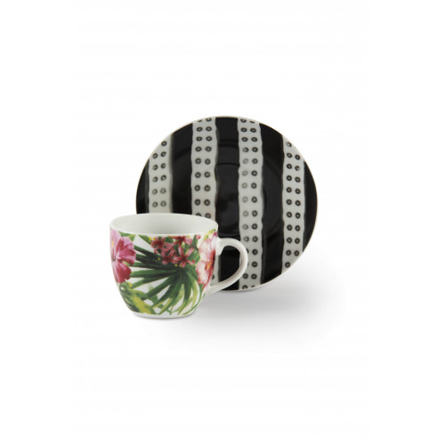 Сет чаши с чинии за еспресо 6 бр. EXCELSA TROPICAL CHIC 100 мл.