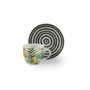 Сет чаши с чинии за еспресо 6 бр. EXCELSA TROPICAL CHIC 100 мл.