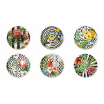 Сет десертни чинии EXCELSA TROPICAL CHIC 15 см.