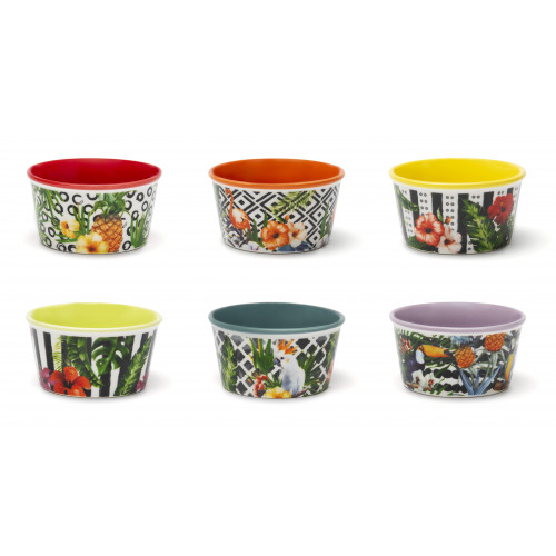 Сет купи 6 бр. EXCELSA TROPICAL CHIC 8,7 см.