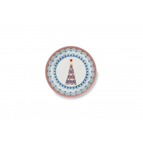 Сет десертни чинии EXCELSA XMAS SWEET PASTELS 15 см.