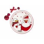 Чиния за пица/панетоне EXCELSA SNOWMAN 30,5 см.