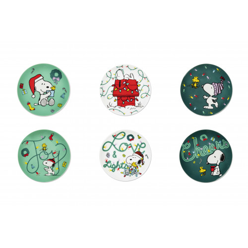 Сет десертни чинии EXCELSA PEANUTS SHINY AND BRIGHT 15 см.