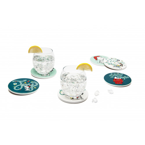 Сет подложки за чаши EXCELSA PEANUTS SHINY AND BRIGHT 10,5 см.