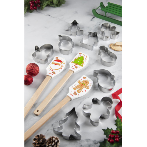 Сет за коледни сладки 2 бр. EXCELSA WONDERFUL GINGER, дядо коледа