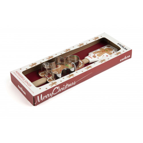 Сет за коледни сладки 2 бр. EXCELSA WONDERFUL GINGER, джинджифилово човече