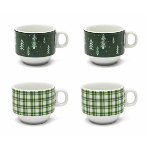 Сет чаши за кафе 5 части EXCELSA GREEN WINTER