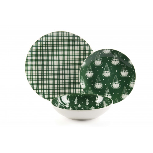 Сет чинии за хранене 18 части EXCELSA GREEN WINTER Сет чинии за хранене 18 части EXCELSA GREEN WINTER