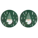 Сет подложки за хранене 2 бр. EXCELSA GREEN WINTER 36 см.